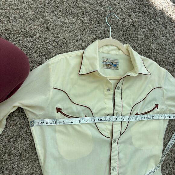 Vintage Women’s Gap Western Pearl Snap Button Down Shirt Rodeo Cowgirl XS / S - Picture 3 of 10